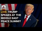 LIVE: President Trump speaks at the Middle East peace summit in Egypt