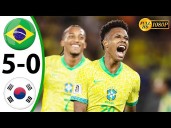 Brasil vs. Corea del Sur (5-0): video, resumen y goles del amistoso internacional