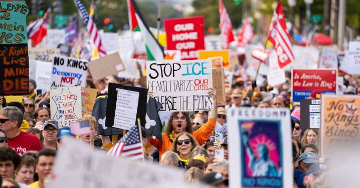 Millions believed to join thousands of 'No Kings' protests across the USA