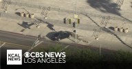 Police close downtown LA off-ramps after suspect crashes into City Hall steps