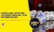 Astro Luna: resultados del sorteo del 15 de octubre del 2025