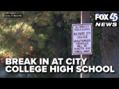 Thieves target Baltimore City College High School in early