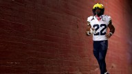 Justice Haynes injury update: Michigan football RB leaves vs USC