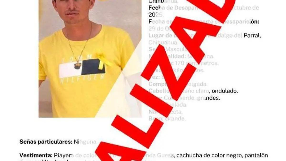 Localiza FGE sano y salvo a joven con reporte de ausencia en Parral