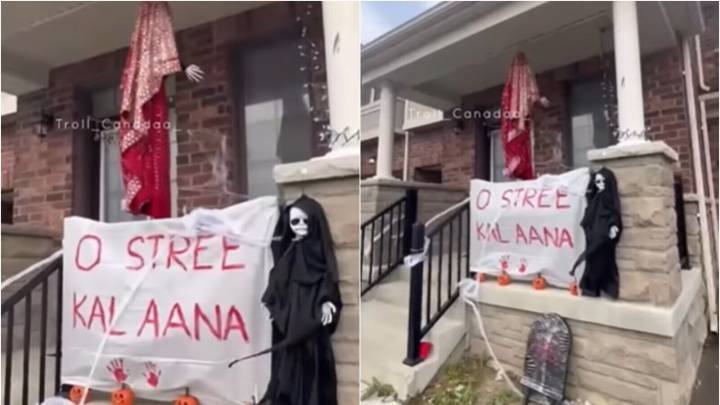 ‘O Stree Kal Aana’ goes global: Canadian family’s spooky decor goes viral