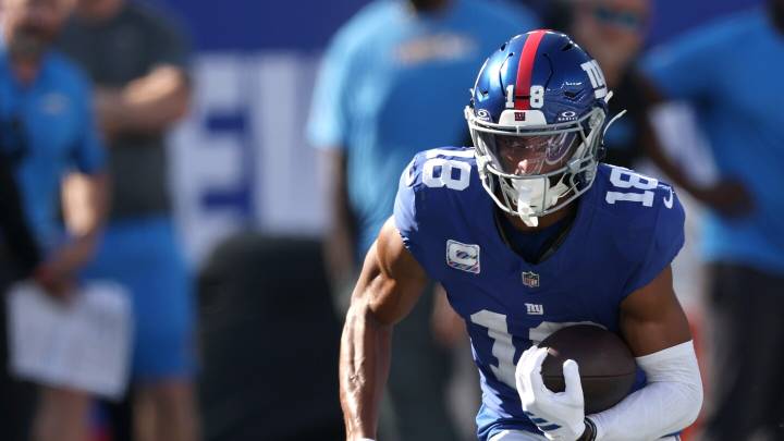 Darius Slayton ruled out for Giants, OL coach Carmen Bricillo won't be in Denver