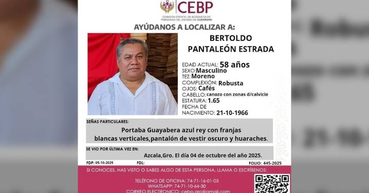 Denuncian desaparición del sacerdote Bertoldo Pantaleón Estrada en Cocula, Guerrero