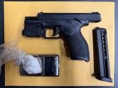 Officers seize drugs, guns in north Charlotte traffic stops