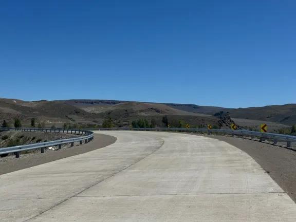 Finalizó el hormigonado del puente de La Rinconada
