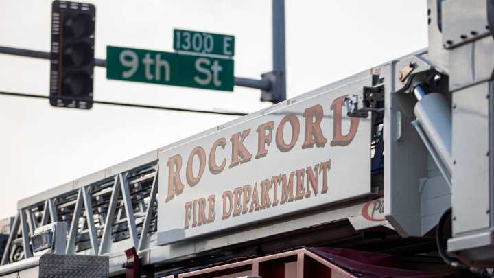 A Rockford worker was killed when a large stone fell on him