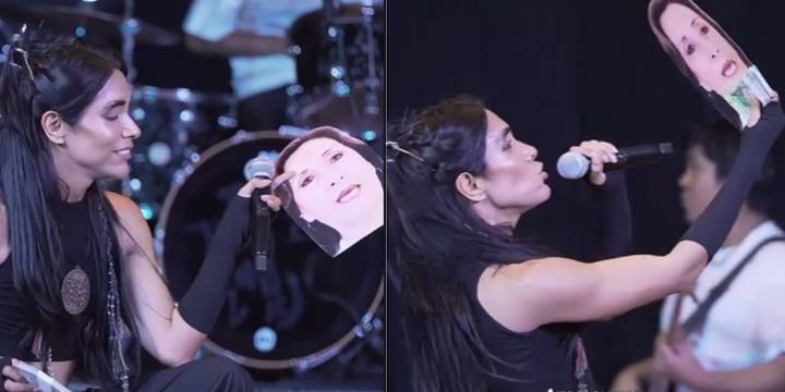 Lenin Tamayo protestó contra el gobierno de Dina Boluarte en concierto: “No quieras robar nuestra historia”