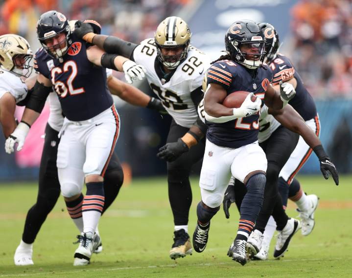 What the numbers say about the Chicago Bears running game — plus a look ahead to the Baltimore Ravens