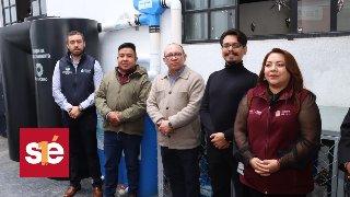 Zinacantepec instala primer sistema de captación y purificación de agua de lluvia