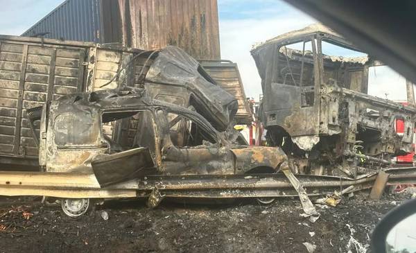 Tragedia en la Panamericana y al menos cinco muertos: choque múltiple entre camiones y autos