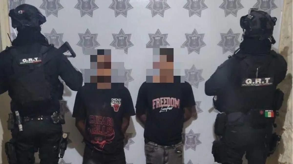 GRT detiene a tres presuntos distribuidores de droga en distintas partes de Torreón