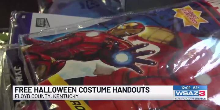 Free Halloween costume handouts