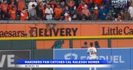 Seattle fan catches historic Cal Raleigh home run in Detroit