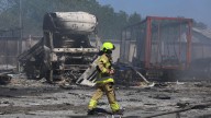 Incendios de infraestructura energética en Ucrania por ataques rusos