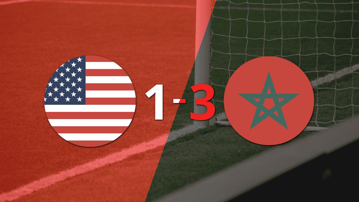 Marruecos venció 3-1 a Estados Unidos y clasificó a Semifinales
