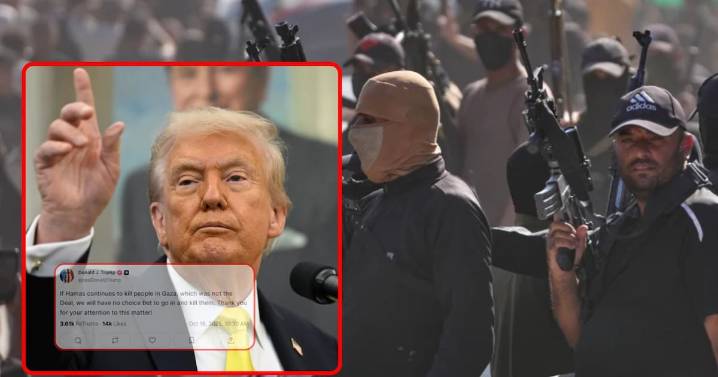 Donald Trump amenaza a Hamás: “No tendremos más opción que entrar y matarlos” si sigue la violencia en Gaza