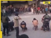 CHILLING video footage of Hamas public execution of 8 blindfolded men...