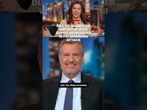 Bill de Blasio on imposter who duped newspaper with Mamdani attack