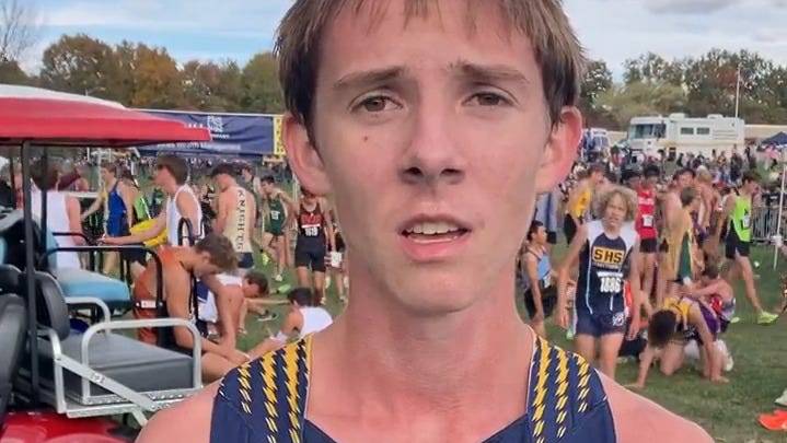 Tallmadge's Donevan Noah discusses regional cross country victory