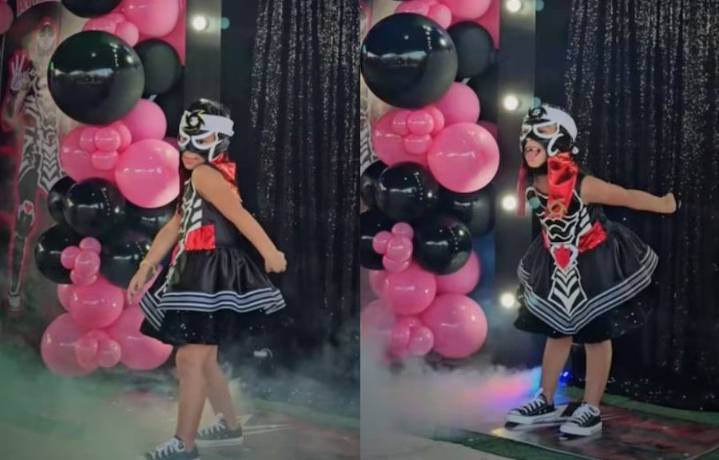 Niña celebra su cumpleaños inspirada en ídolo de la WWE