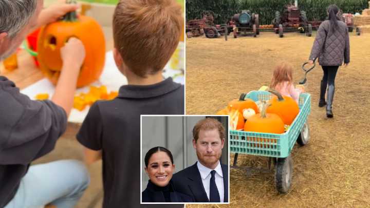 Meghan Markle shares adorable pumpkin patch video of Archie and Lilibet in most intimate footage yet