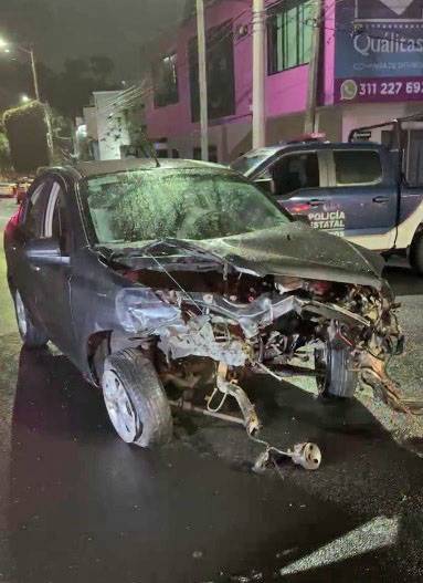 SALIÓ VOLANDO EL MOTOR DE UN VEHÍCULO Y GOLPES DE LOS CONDUCTORES