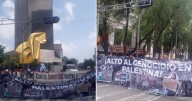 Marchan colectivos pro palestina en CDMX; exigen rompimiento diplomático con Israel