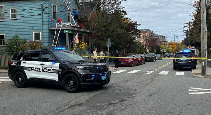 Man on a bike fired a gun at a woman on a bike, leading to a police search Friday for a suspect