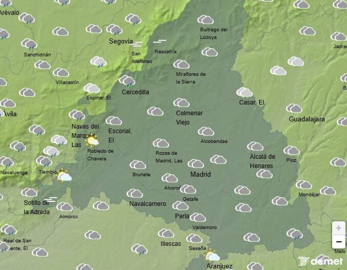 Madrid recupera el sol tras una mañana gris y temperaturas suaves que alcanzarán los 23ºC en el sur de la región