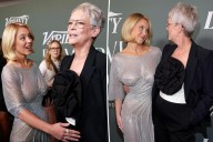 Jamie Lee Curtis has the perfect reaction to Sydney Sweeney's braless look