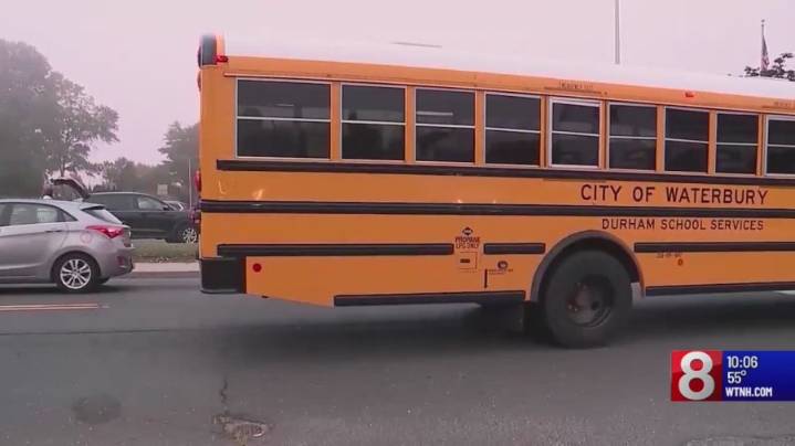 No injuries reported after Waterbury school bus carrying students makes sudden stop