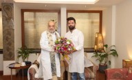 Senior BJP leader and HM Amit Shah Meets Chirag Paswan, Nitish Kumar Ahead of Bihar Polls