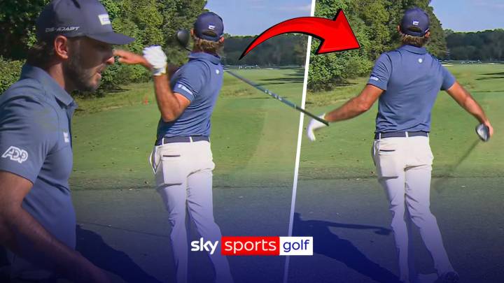Sanderson Farms Championship: Max Homa drops club during poor drive - but catches it in impressive fashion!