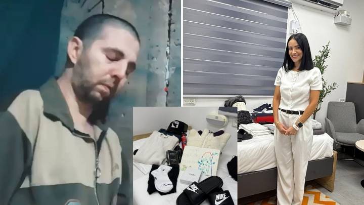 Fotos | Así fue el reencuentro del colombo-israelí Elkana Bohbot con su esposa tras ser liberado por Hamás
