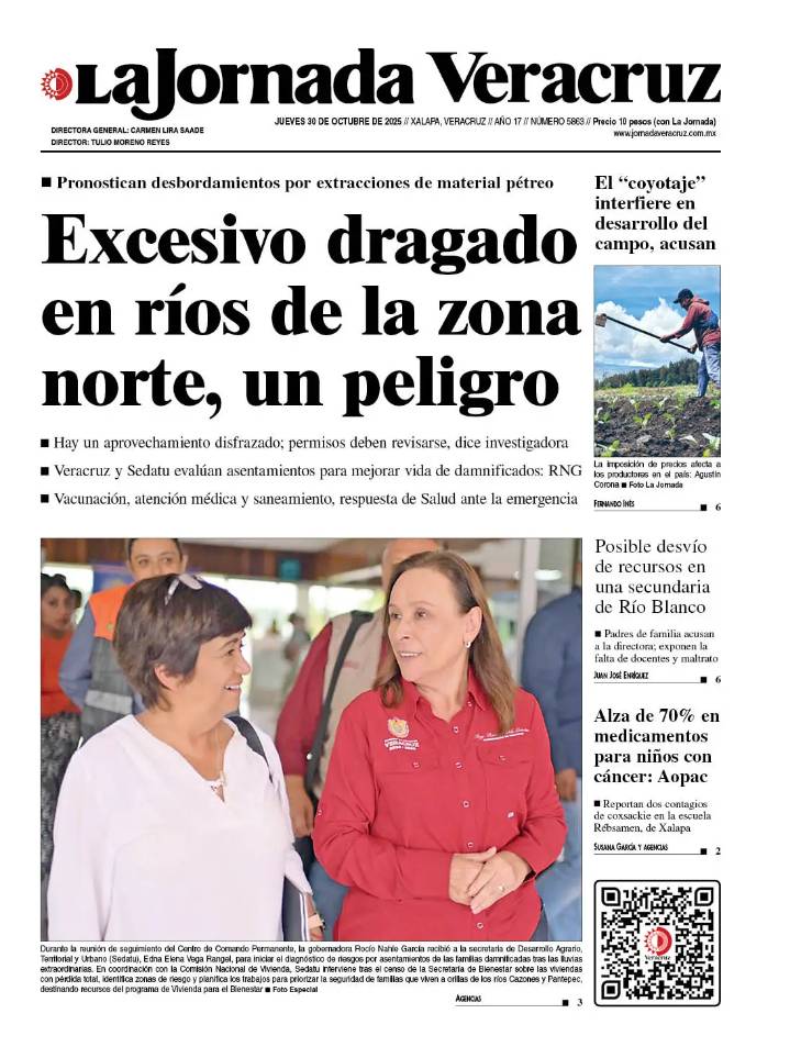 Portada del 30 de octubre de 2025