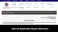 ICAI CA September Result 2025 To Be Announced On November 3; Here's How To Check