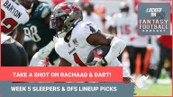Rachaad White, Jaxson Dart, Woody Marks, Bryce Young & MORE: BEST Week 5 fantasy SLEEPERS & DFS LINEUP PICKS