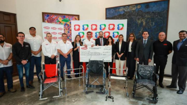 Donan 1 mdp en aparatos médicos para personas vulnerables de San Pedro