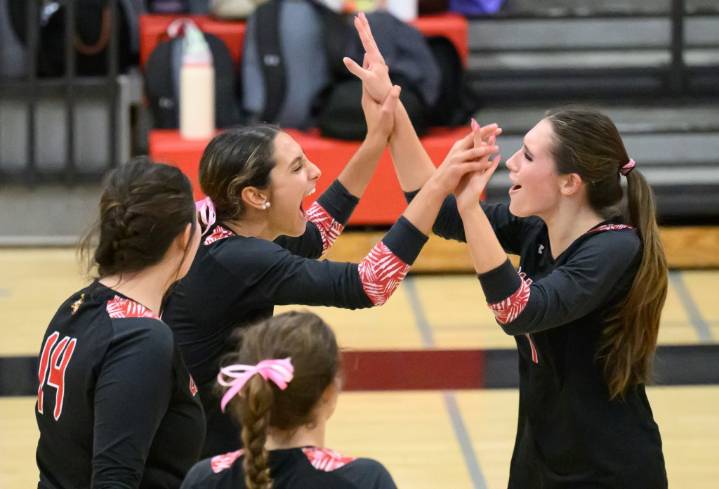 No. 7 Dulaney volleyball rallies for 4-set victory over Hereford
