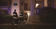 Denver firefighters rush to burning apartment before dawn Friday