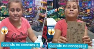 “¿Y por qué no me vas a fiar?”: Mujer es captada reclamando en una tienda por no fiarle más, pese a deber 30 mil pesos