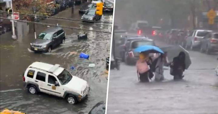 Nueva York bajo el agua: intensas inundaciones dejan al menos 2 muertos
