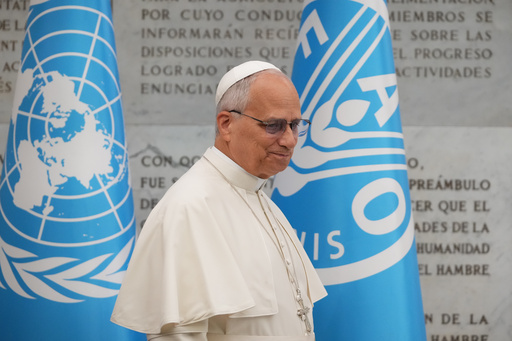 Pope denounces use of hunger as weapon of war as he urges world leaders 'not to look the other way'