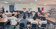 Visitan estudiantes neolaredenses museo permanente en biblioteca p?blica al centro de la ciudad