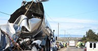 Truck driver dies after crash with Amtrak; train passenger calls delay, confusion frustrating