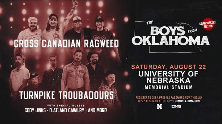 Memorial Stadium to host concert featuring Cross Canadian Ragweed, Turnpike Troubadours
